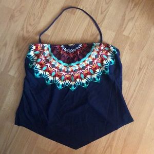 Tankini top with cute back cut out